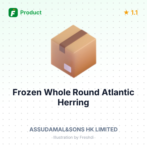 Frozen Whole Round Atlantic Herring – summary card, no photo uploaded yet