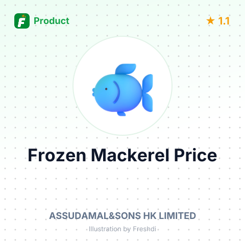 Frozen Whole Round Mackerel – summary card, no photo uploaded yet