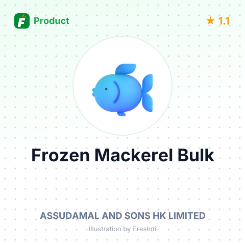 Frozen Whole Round Mackerel – summary card, no photo uploaded yet