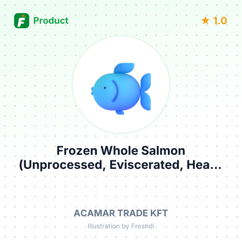 Frozen Whole Salmon (Unprocessed, Eviscerated, Head-On) – summary card, no photo uploaded yet