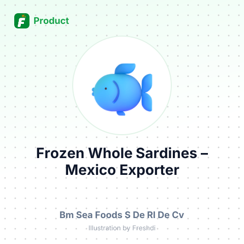 Frozen Whole Sardines – summary card, no photo uploaded yet