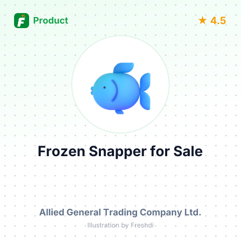 Frozen Whole Snappers – summary card, no photo uploaded yet