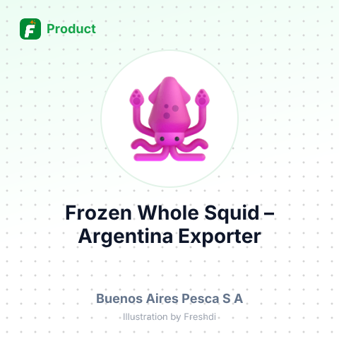 Frozen Whole Squid (Illex Argentinus) – summary card, no photo uploaded yet