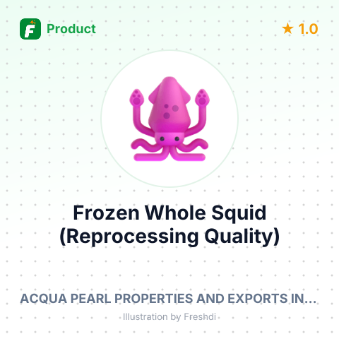 Frozen Whole Squid (Reprocessing Quality) – summary card, no photo uploaded yet