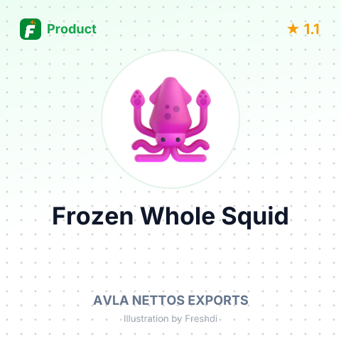 Frozen Whole Squid – summary card, no photo uploaded yet