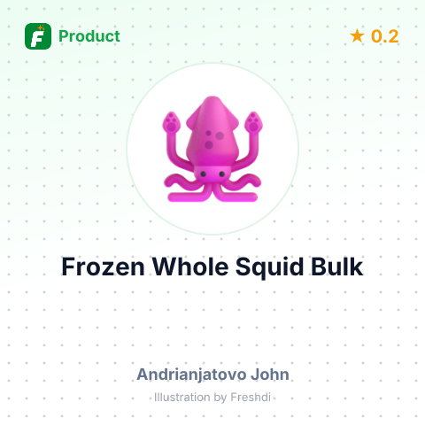 Frozen Whole Squid – product summary card, no photo uploaded yet