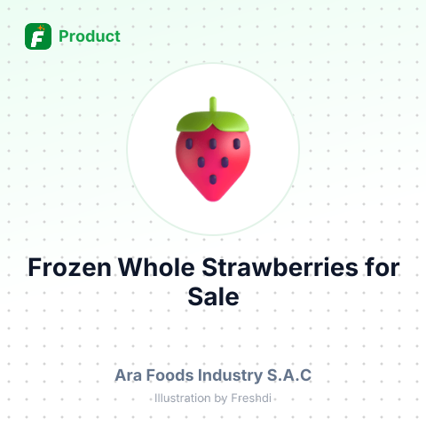 Frozen Whole Strawberries Grade B – summary card, no photo uploaded yet