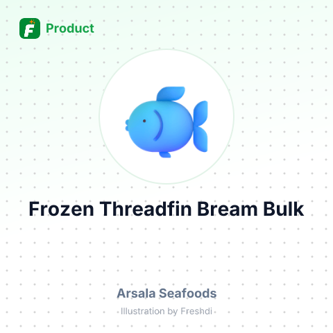 Frozen Whole Threadfin Bream Fish – summary card, no photo uploaded yet