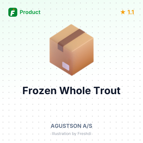 Frozen Whole Trout – summary card, no photo uploaded yet