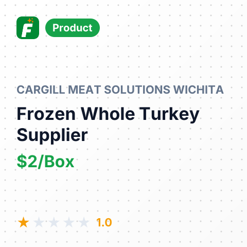 Frozen Whole Turkey – summary card, no photo uploaded yet