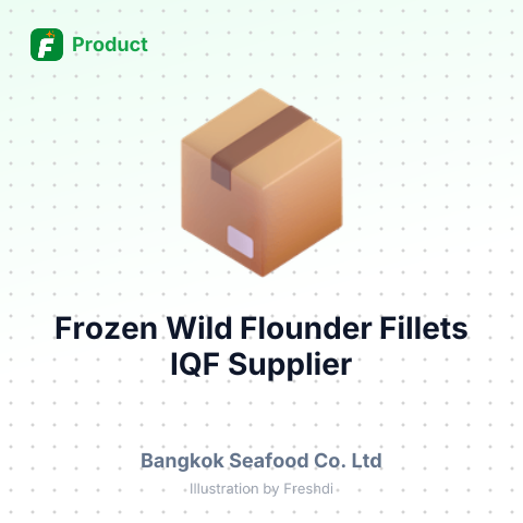 Frozen Wild Flounder Fillets IQF – summary card, no photo uploaded yet