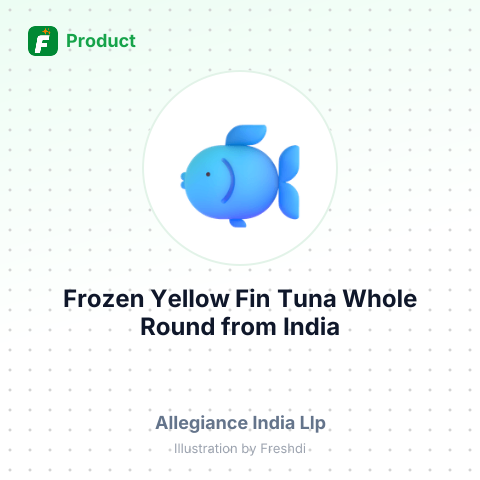 Frozen Yellow Fin Tuna Whole Round – summary card, no photo uploaded yet