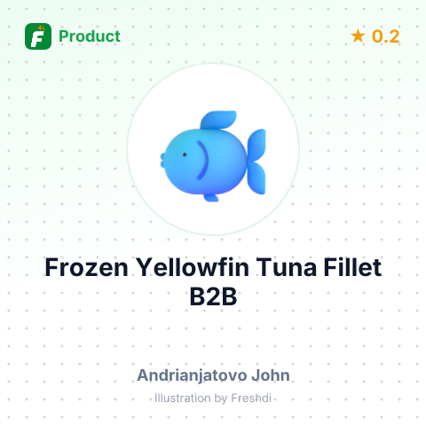 Frozen Yellowfin Tuna Fillet Wild Caught – summary card, no photo uploaded yet