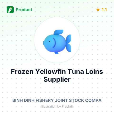 Frozen Yellowfin Tuna Loins – summary card, no photo uploaded yet