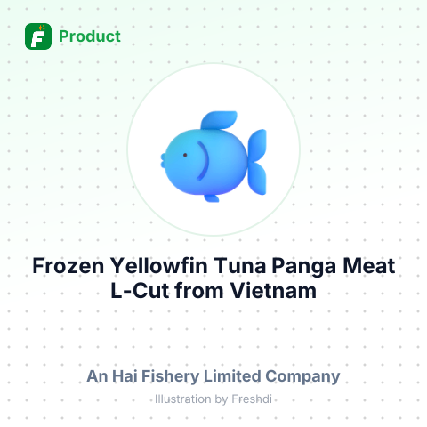 Frozen Yellowfin Tuna Panga Meat L-Cut – summary card, no photo uploaded yet