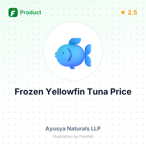 Frozen Yellowfin Tuna Saku Ground Meat – summary card, no photo uploaded yet
