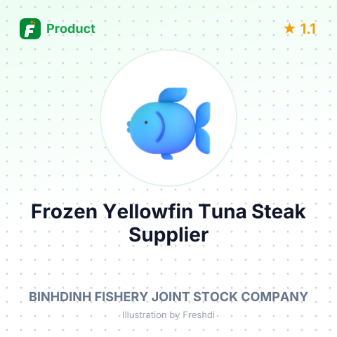 Frozen Yellowfin Tuna Steak (Skin-On, Bone-Off) – summary card, no photo uploaded yet