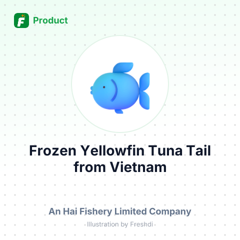 Frozen Yellowfin Tuna Tail – summary card, no photo uploaded yet