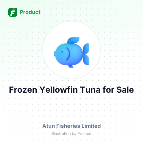 Frozen Yellowfin Tuna Whole Round – summary card, no photo uploaded yet