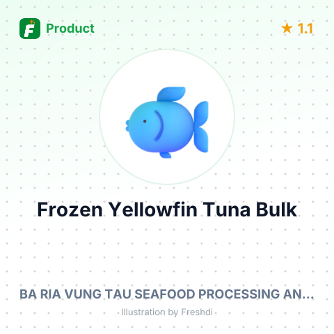 Frozen Yellowfin Tuna – summary card, no photo uploaded yet
