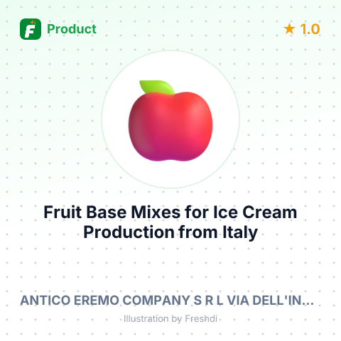 Fruit Base Mixes for Ice Cream Production – summary card, no photo uploaded yet