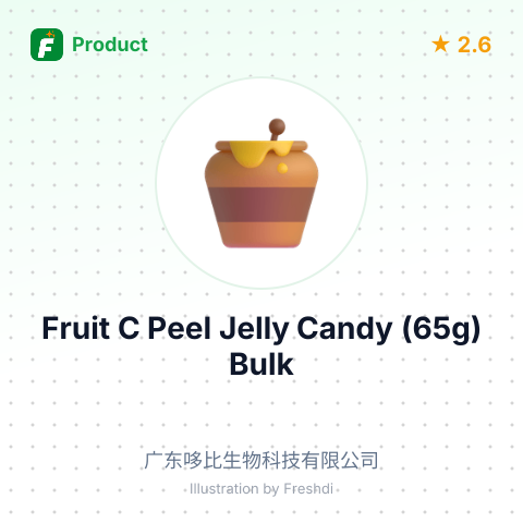 Fruit C Peel Jelly Candy (65g) – summary card, no photo uploaded yet