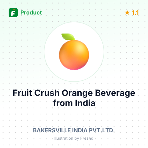 Fruit Crush Orange Beverage – summary card, no photo uploaded yet