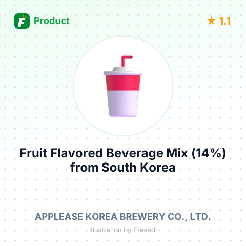 Fruit Flavored Beverage Mix (14%) – summary card, no photo uploaded yet