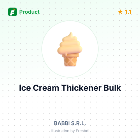 Fruit Flavored Ice Cream Thickener Powder – summary card, no photo uploaded yet