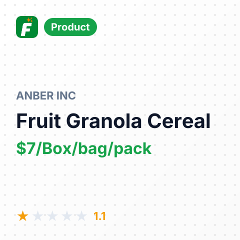 Fruit Granola Cereal – summary card, no photo uploaded yet
