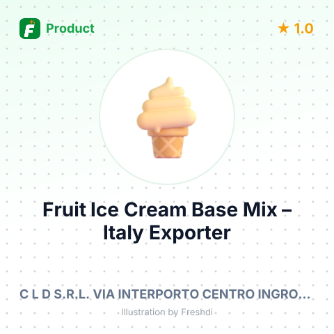 Fruit Ice Cream Base Mix – summary card, no photo uploaded yet