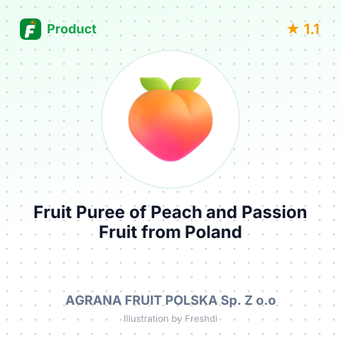 Fruit Puree of Peach and Passion Fruit – summary card, no photo uploaded yet