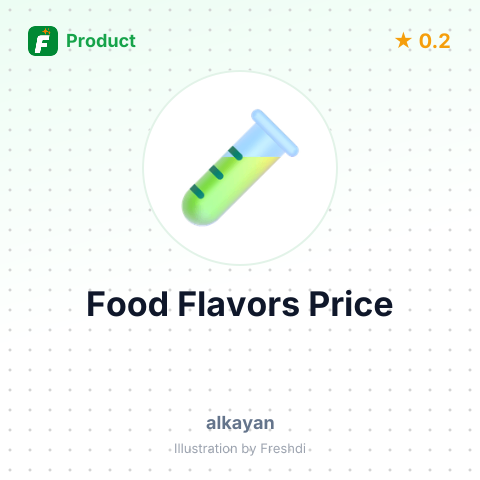 Fruit and Food Flavors – summary card, no photo uploaded yet