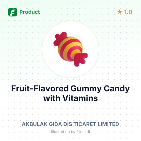 Fruit-Flavored Gummy Candy with Vitamins – summary card, no photo uploaded yet