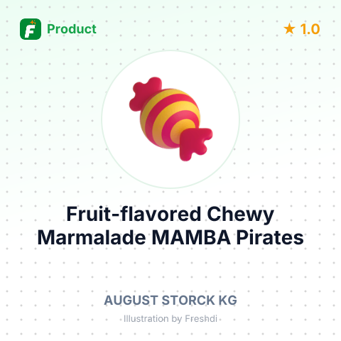 Fruit-flavored Chewy Marmalade MAMBA Pirates 24x70g – summary card, no photo uploaded yet