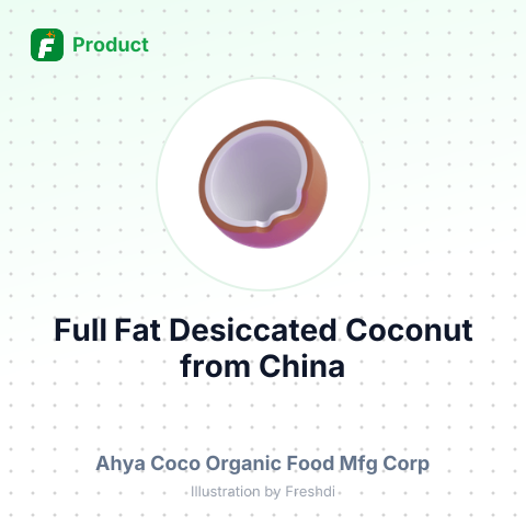 Full Fat Desiccated Coconut – summary card, no photo uploaded yet