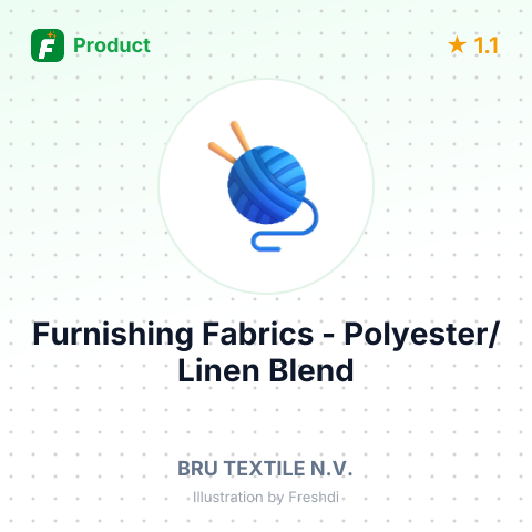Furnishing Fabrics - Polyester/Linen Blend – summary card, no photo uploaded yet