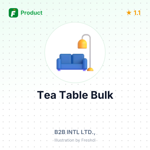 Furniture Tea Table with Marble and Stainless Steel – summary card, no photo uploaded yet