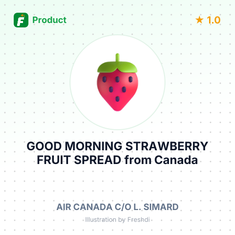 GOOD MORNING STRAWBERRY FRUIT SPREAD – summary card, no photo uploaded yet