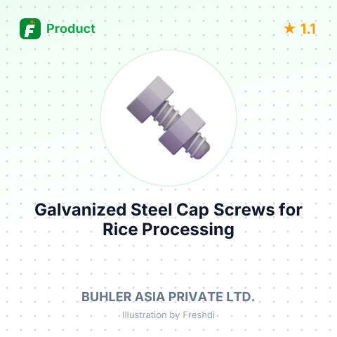 Galvanized Steel Cap Screws for Rice Processing Machines – product summary card, no photo uploaded yet