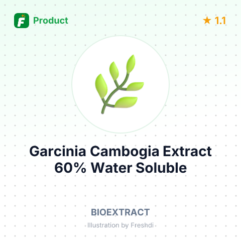 Garcinia Cambogia Extract 60% Water Soluble – summary card, no photo uploaded yet