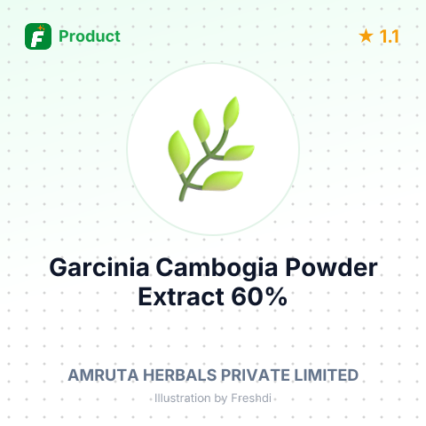 Garcinia Cambogia Powder Extract 60% – summary card, no photo uploaded yet