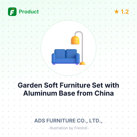 Garden Soft Furniture Set with Aluminum Base – summary card, no photo uploaded yet