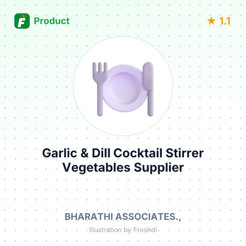 Garlic & Dill Cocktail Stirrer Vegetables – summary card, no photo uploaded yet