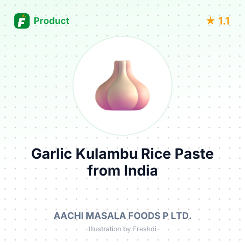 Garlic Kulambu Rice Paste – summary card, no photo uploaded yet