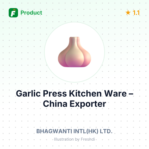 Garlic Press Kitchen Ware – summary card, no photo uploaded yet