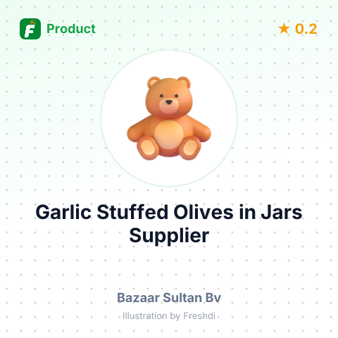Garlic Stuffed Olives in Jars – summary card, no photo uploaded yet