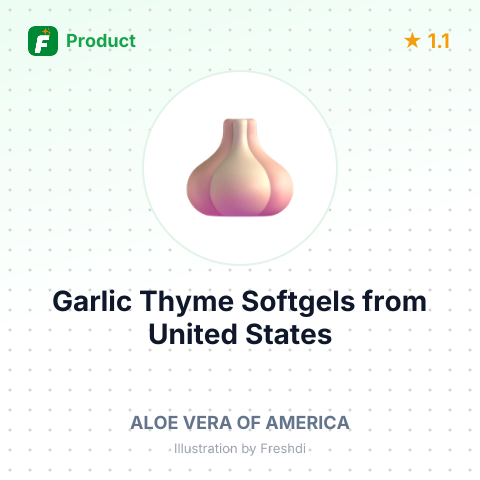 Garlic Thyme Softgels – summary card, no photo uploaded yet