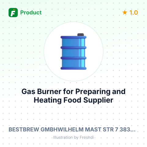 Gas Burner for Preparing and Heating Food – summary card, no photo uploaded yet