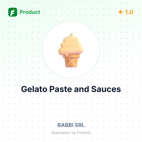 Gelato Paste and Sauces – summary card, no photo uploaded yet